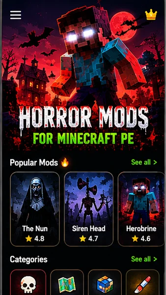 Horror Mods for Minecraft PE screenshot